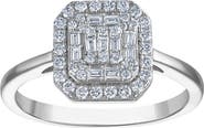FZN Sterling Silver Lab Grown Diamond Ring