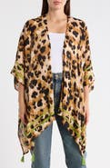 Vince Camuto Leopard Print Crinkle Topper