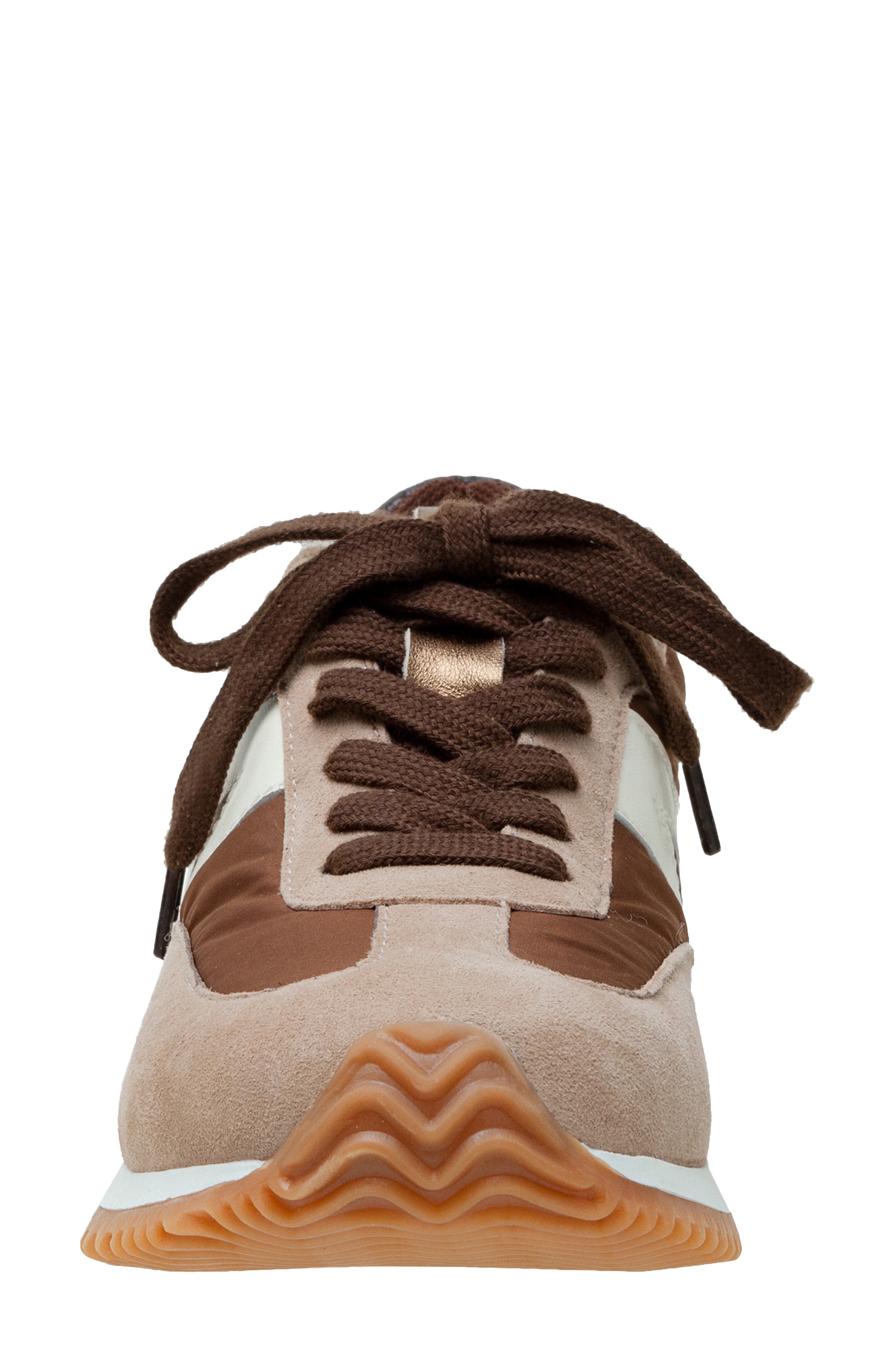 Linea Paolo Kaisa Sneaker, Alternate, color, Taupe/ Chocolate/ Ivory