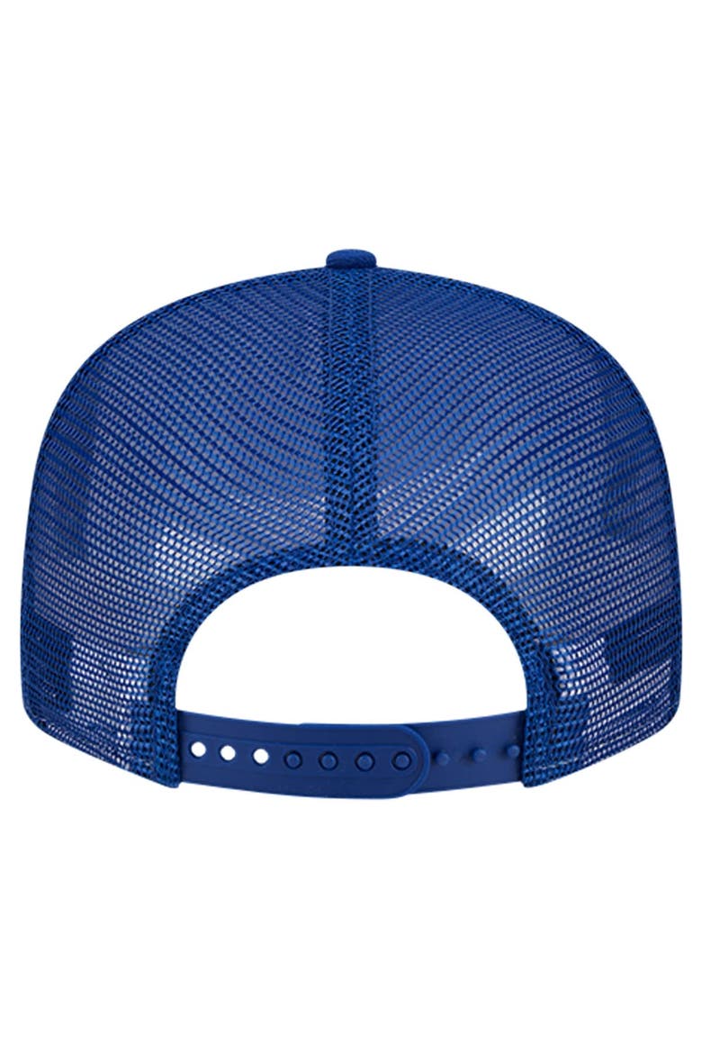 Men's New Era Royal Chicago Cubs Bikini Bottom Trucker 9FIFTY Snapback Hat, Alternate, color, Royal