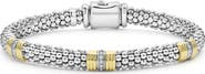 LAGOS Signature Caviar Diamond Station Bracelet