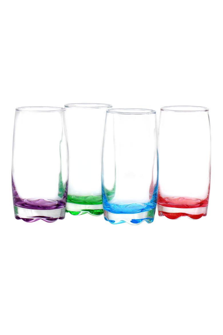 Karissa 8-Piece Glass Tumbler Set, Main, color, Blue