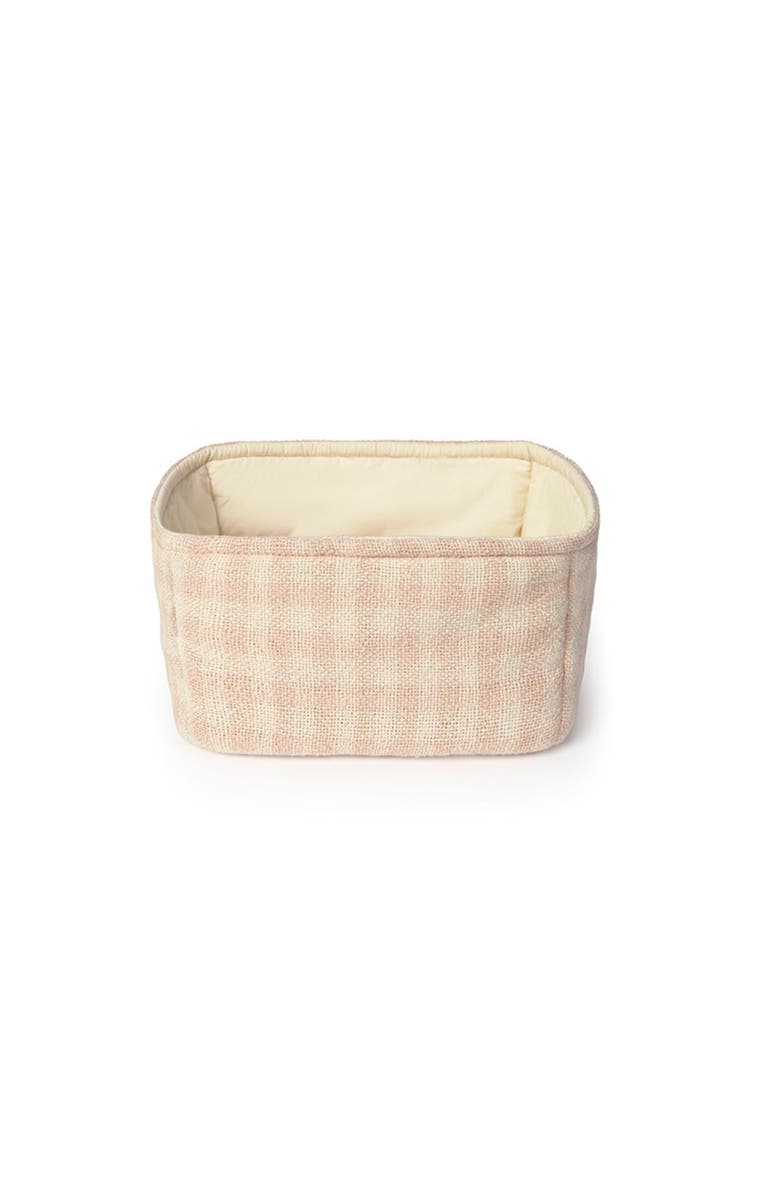 Lorena Canals Quilted Basket, Alternate, color, Rose, Natural