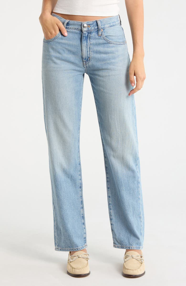 Madewell The Dean Easy Straight Airy Denim Jeans, Main, color, Faded Horizon Wash