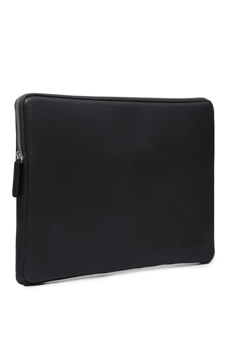 Clifford Leather Laptop Sleeve, Alternate, color, Black