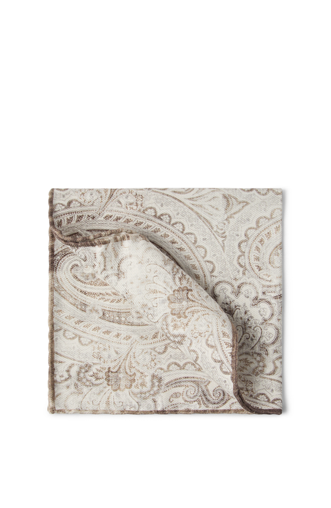 Double face silk pocket square