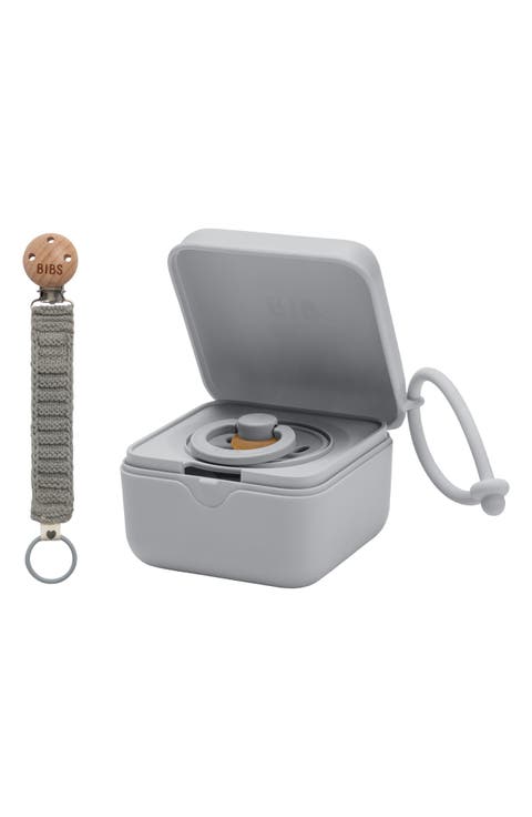 Pacifier Box & Pacifier Clip Set