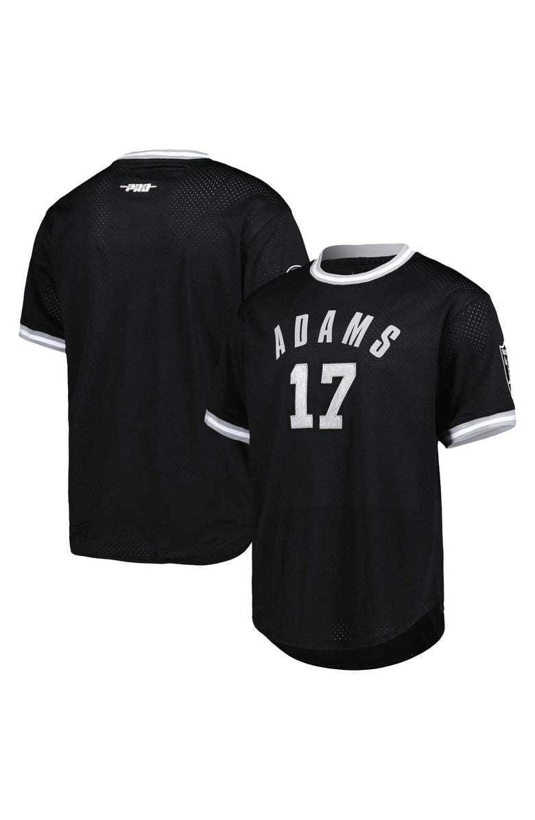 PRO STANDARD Men's Pro Standard Davante Adams Black Las Vegas Raiders Mesh Player Name & Number Top, Main, color, 