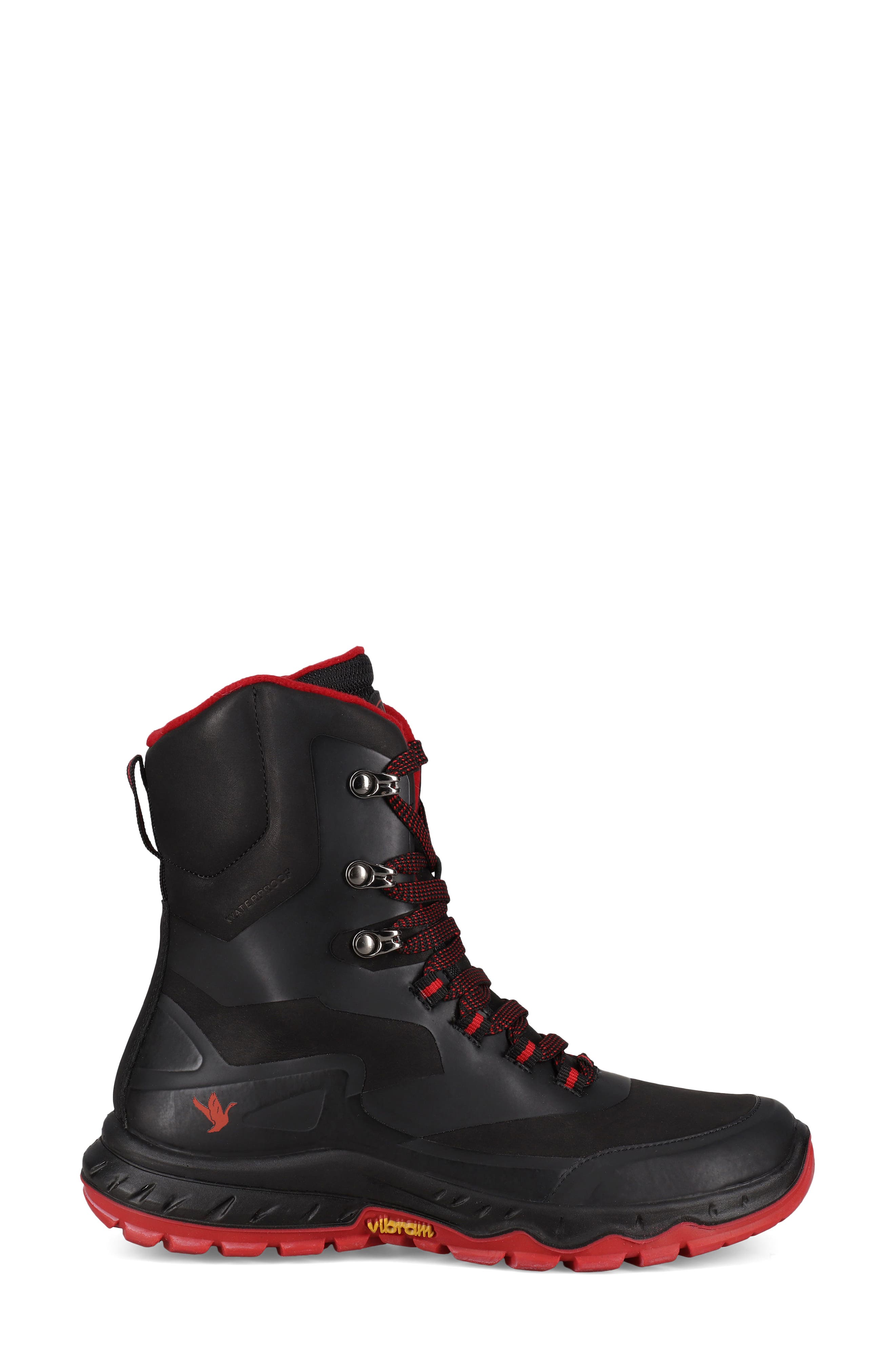 Santana Canada Tanya Waterproof Snow Boot, Alternate, color, Black Red