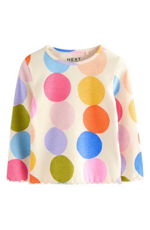 Next Kids' Assorted 5-pack Long Sleeve Rib T-shirts In Multi