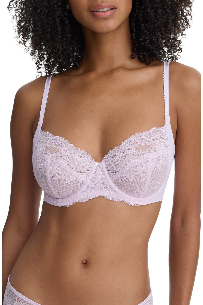 Captivate Lace Multifit Underwire Bra, Main, color, LILAC PINK