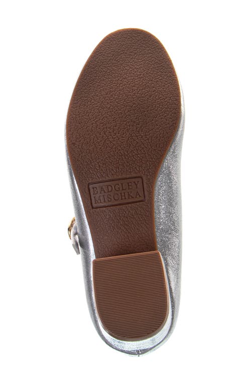 Badgley Mischka Collection Kids' Mary Jane Pump In Silver