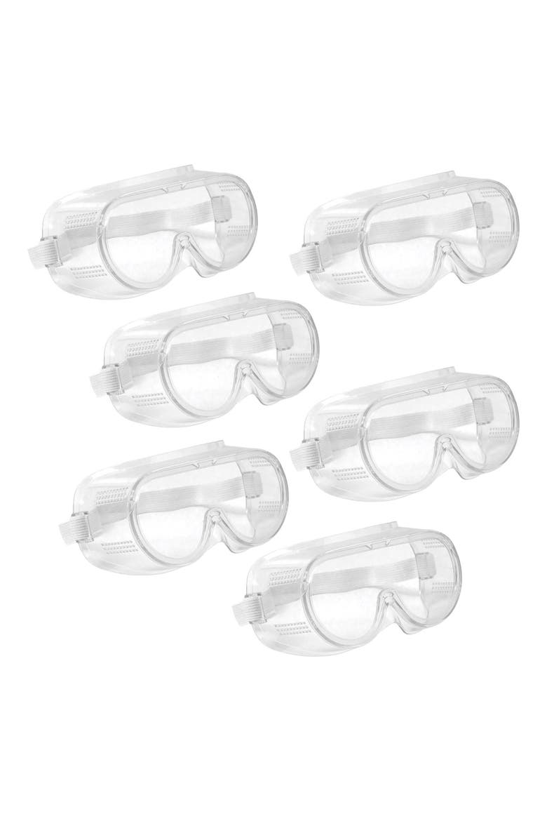 Safety Goggles - Set of 6, Main, color, Clear