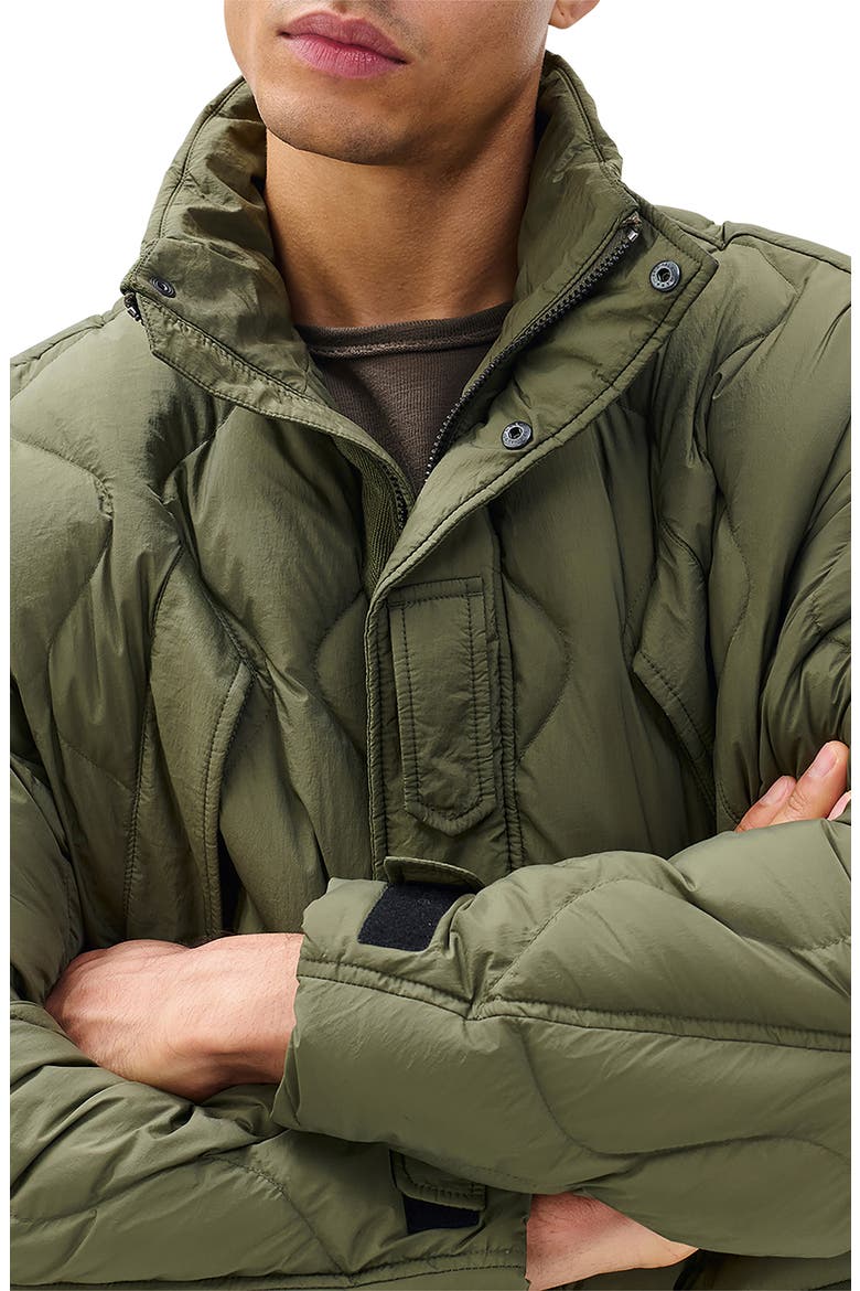 Dane Quilted Down Parka, Alternate, color, DARK OLIVE