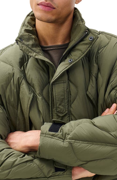 Rag & Bone Dane Quilted Down Parka In Green