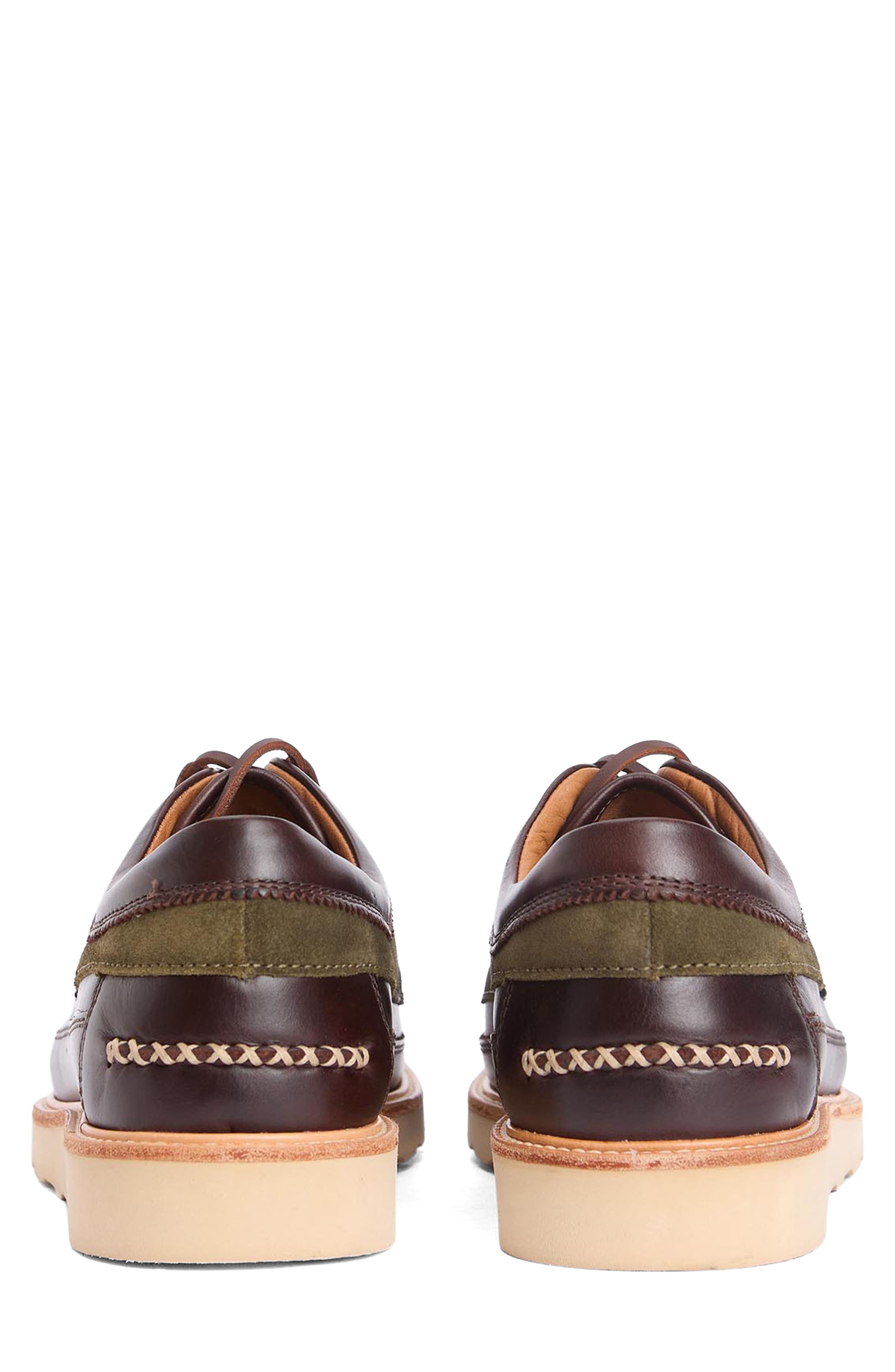 Grindon Lugged Kiltie Lace-Up Shoe, Alternate, color, DARK CHOCOLATE/ OLIVE