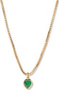Brook and York Mackenzie Birthstone Heart Pendant Necklace
