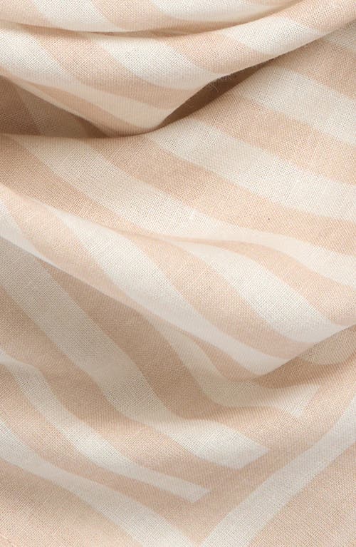 Treasure & Bond Cotton Gauze Bandana In Ivory Stripes
