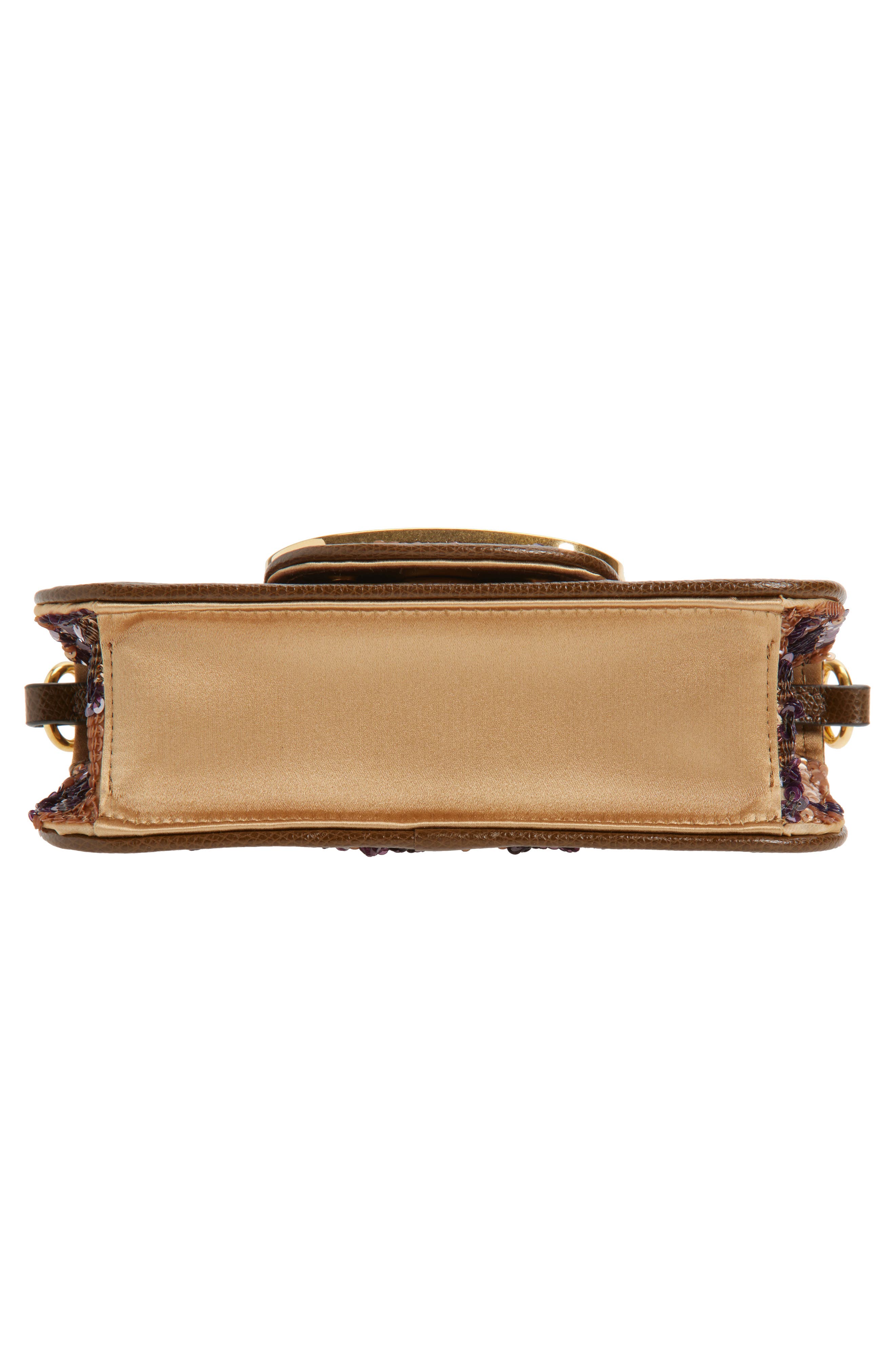 Valentino Garavani Small Loco Sequin Silk Shoulder Bag, Alternate, color, Blue Multi