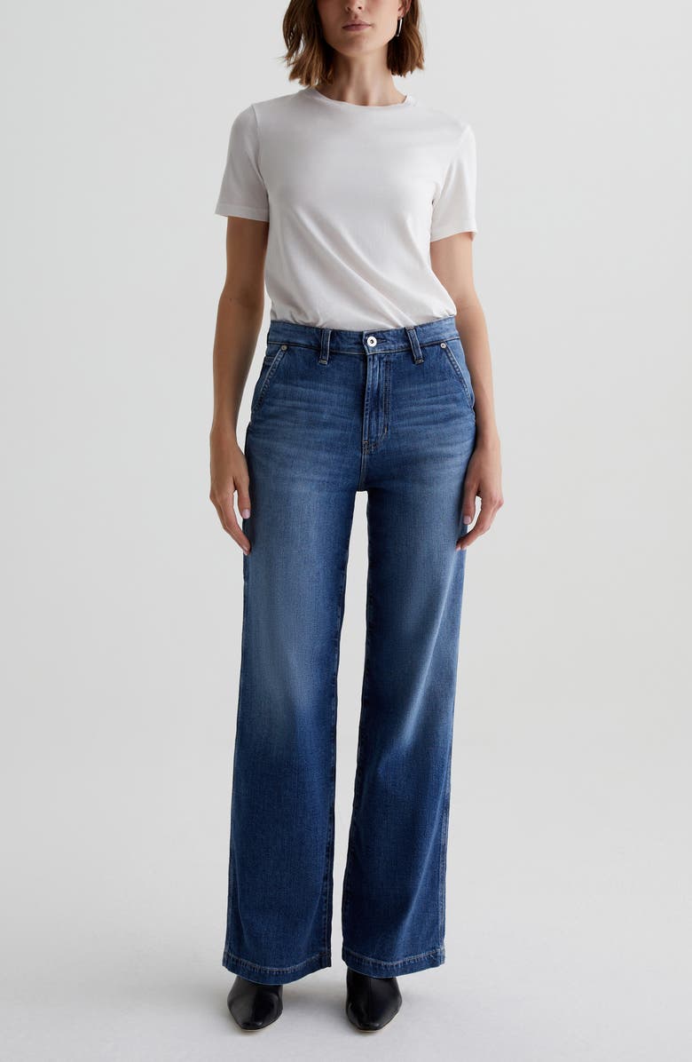 AG Evangelie Wide Leg Carpenter Jeans, Alternate, color,