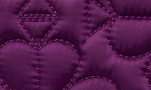 Kate Spade New York Small Tilly Quilted Fabric Cosmetics Case In Purple