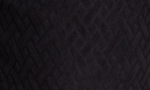 Shop Spring + Mercer Casual Jacquard Terry Shorts In Black