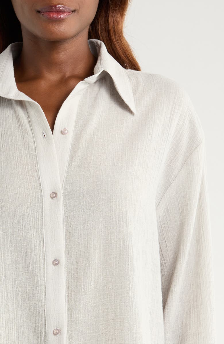 Andine Essen Bastia Cotton Gauze Button-Up Shirt, Alternate, color,