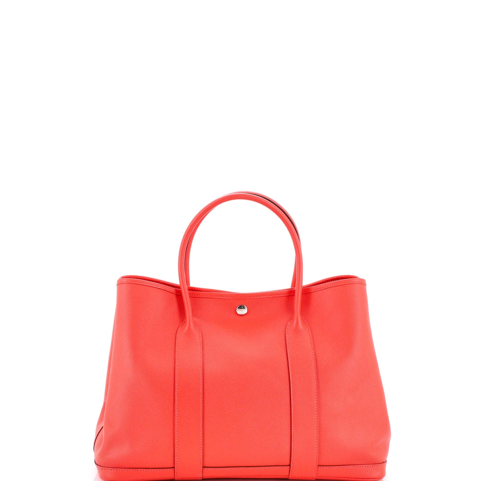 Pre-Owned Hermes Garden Party Tote Leather 36, Alternate, color, Rouge Pivoine