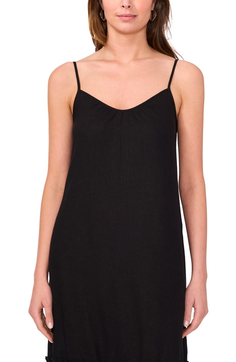 Halogen<sup>®</sup> V-Neck A-Line Midi Dress, Alternate, color,