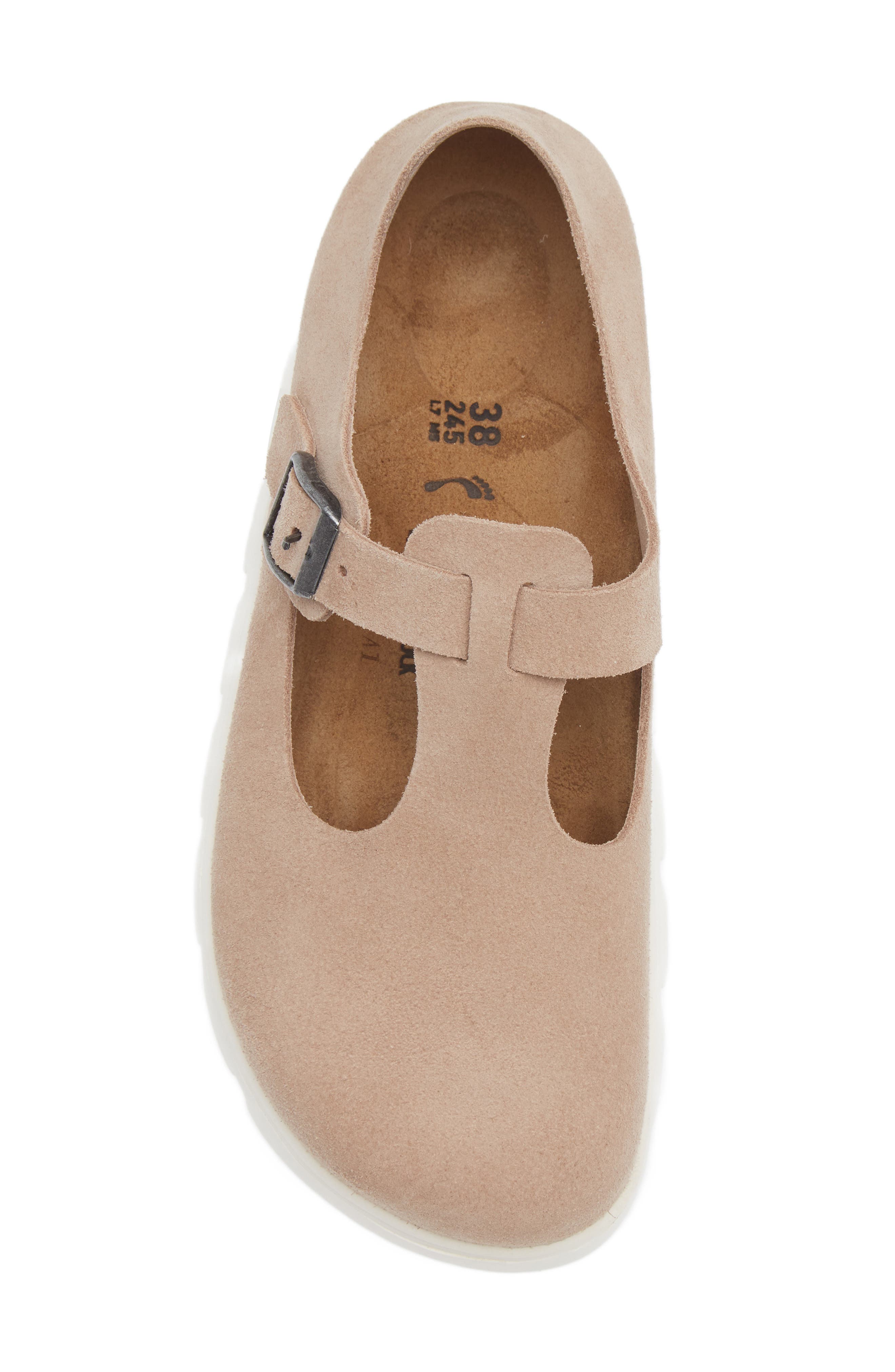 Birkenstock Papillo by Birkenstock Paris Chunky Mary Jane, Alternate, color, Warm Sand Suede