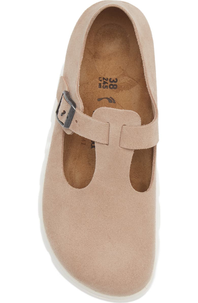 Birkenstock Papillo by Birkenstock Paris Chunky Mary Jane, Alternate, color, Warm Sand Suede