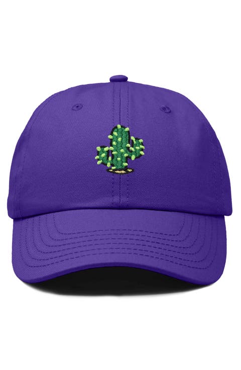 Cactus Embroidered Low Crown Cap