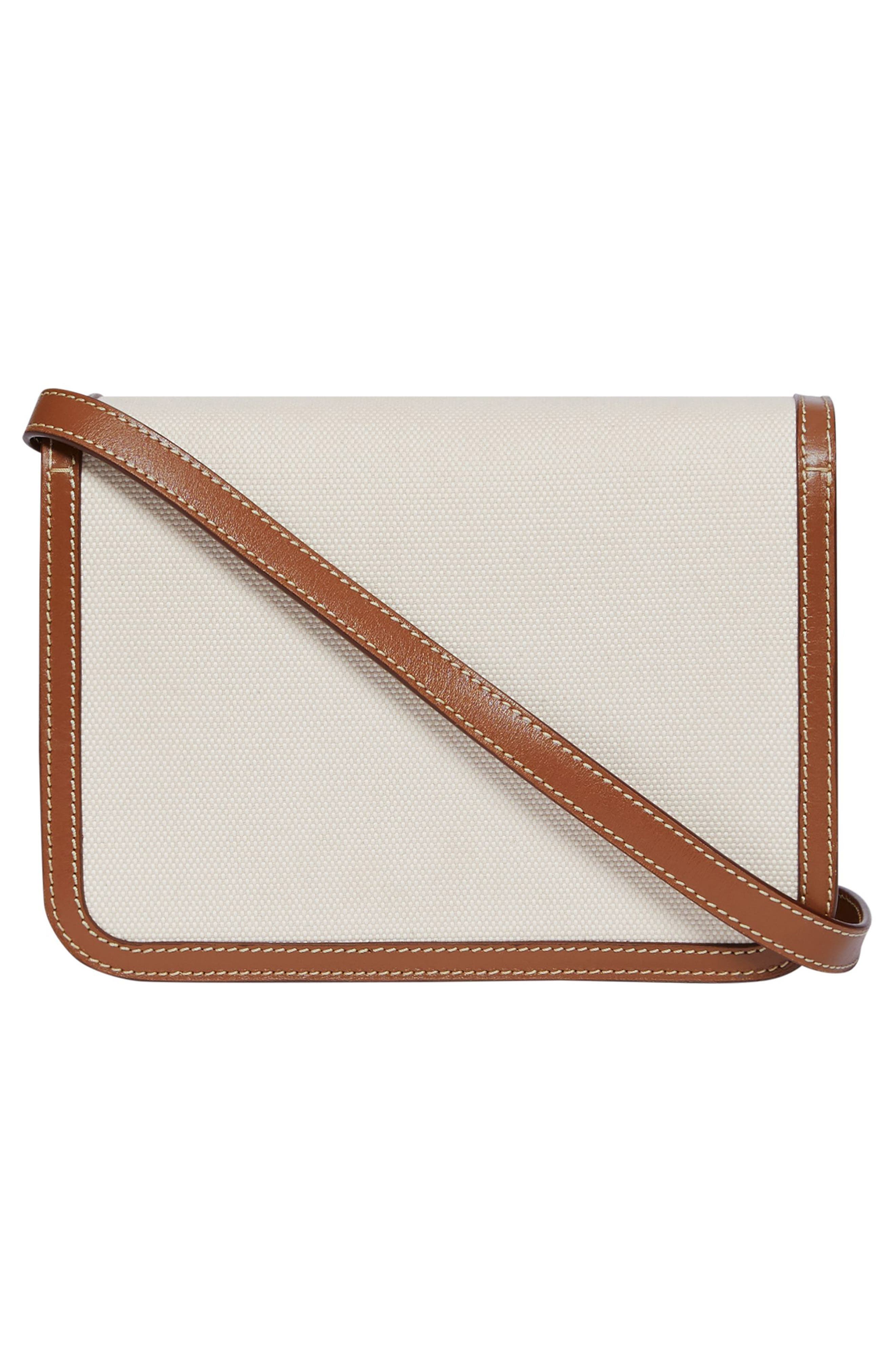 Burberry Small TB Monogram Canvas Shoulder Bag, Alternate, color, 