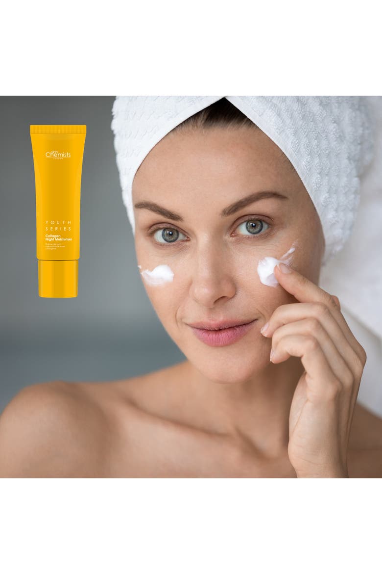 Youth Series 1% Collagen Night Moisturizer 50ml for Fine Lines & Wrinkles, Loss of Firmness, Alternate, color, White