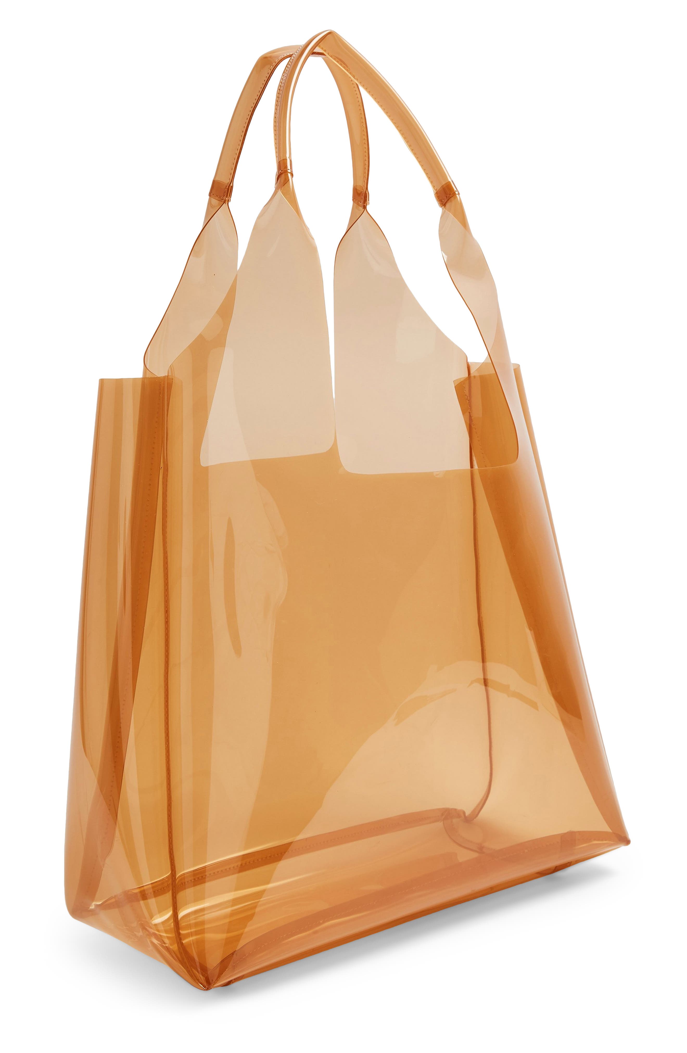 Topshop Jelly Tote Bag, Alternate, color, 