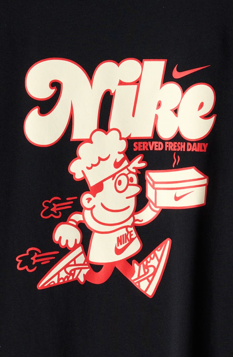 Nike Kids' Served Fresh Graphic T-Shirt, Alternate, color, Black