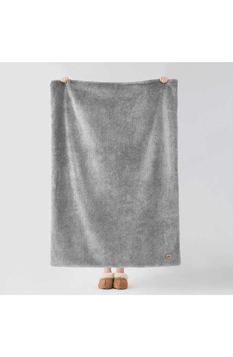 UGG<sup>®</sup> Matti Faux Fur Throw Blanket, Alternate, color, Lighthouse