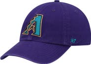 '47 Men's '47 Purple Arizona Diamondbacks Logo Cooperstown Collection Clean Up Adjustable Hat