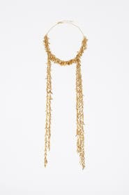 Bimba y Lola Metal Chain Necklace With Fringe
