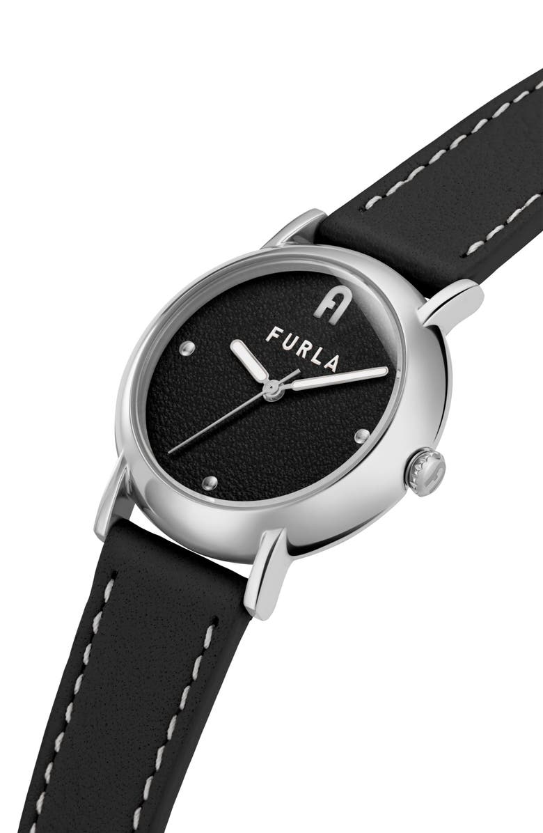 Furla Easy Shape Leather Strap Watch, 32mm, Alternate, color, 