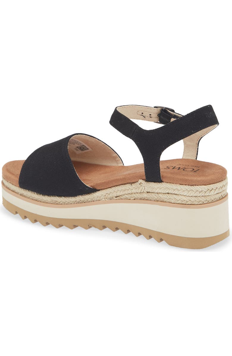 TOMS Flora Sandal, Alternate, color, Black