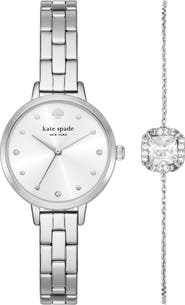 Kate Spade New York metro three-hand quartz bracelet watch & bracelet set