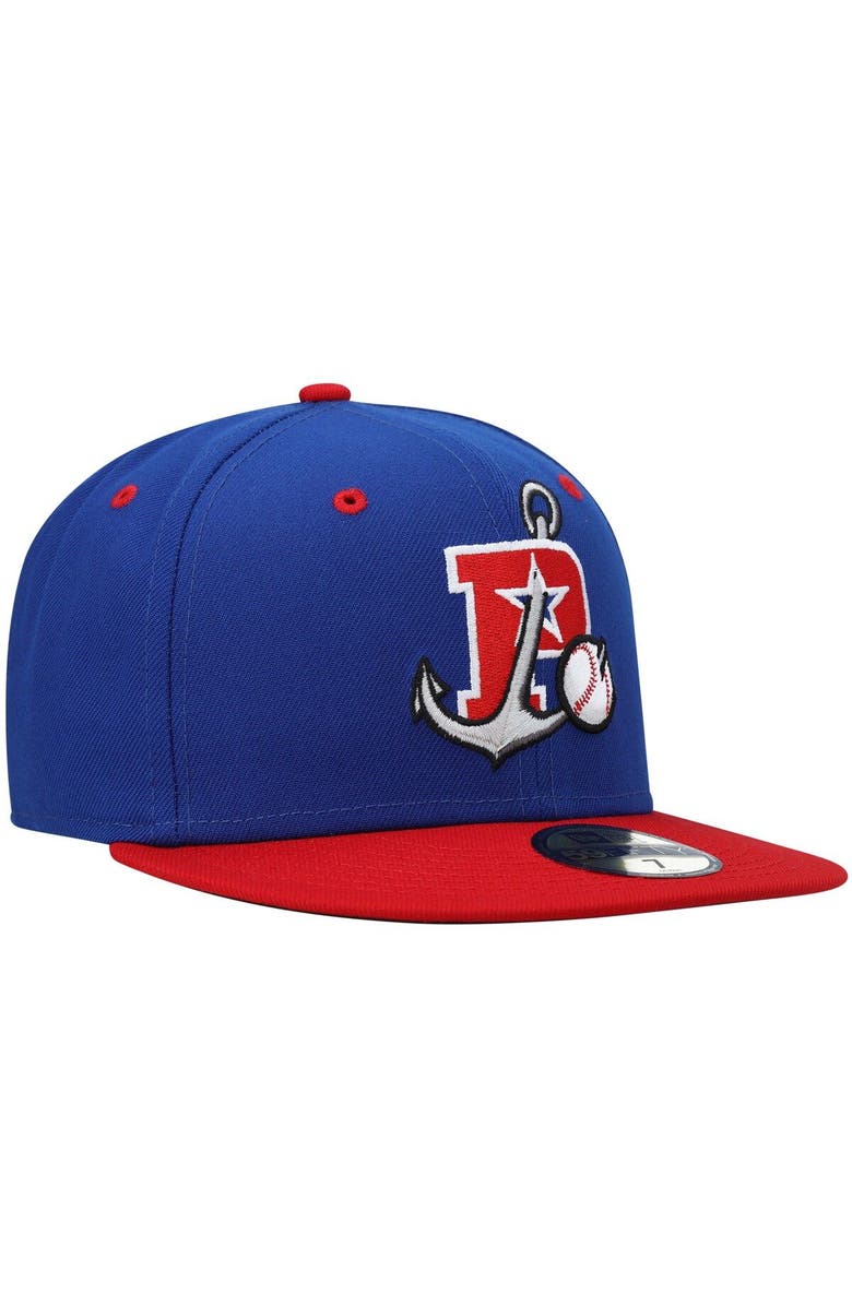New Era Men's New Era Blue Stockton Ports Authentic Collection Road 59FIFTY Fitted Hat, Alternate, color, Blue