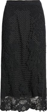 KOBI HALPERIN Lainey Open Stitch Maxi Skirt