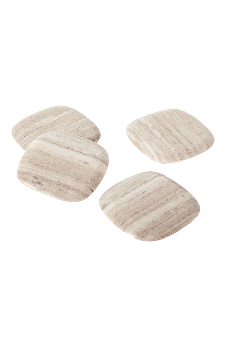 The Collective Home Granada Coasters Set of 4, Main, color, Gray