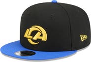 New Era Men's New Era Black/Royal Los Angeles Rams 9FIFTY Snapback Hat
