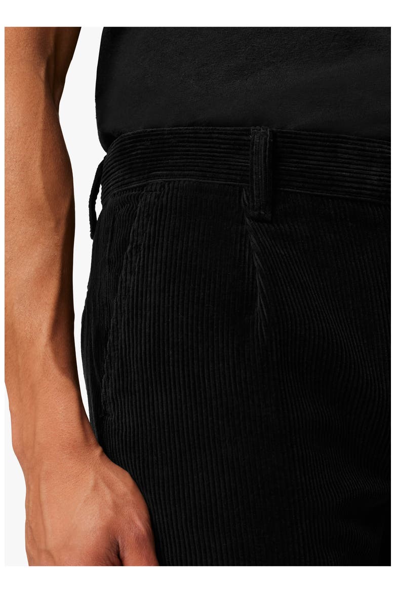 Diego Crop Tapered Corduroy Pants, Alternate, color, BLACK