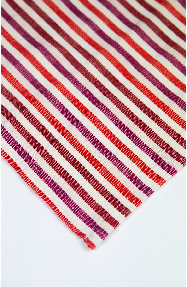 Archive New York Set of 4 Handwoven Holly Cotton Placemat, Alternate, color, Red