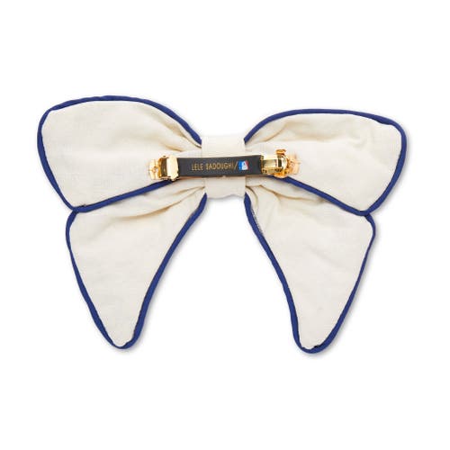 Lele Sadoughi Mlb Los Angeles Angels Bow Barrette In White