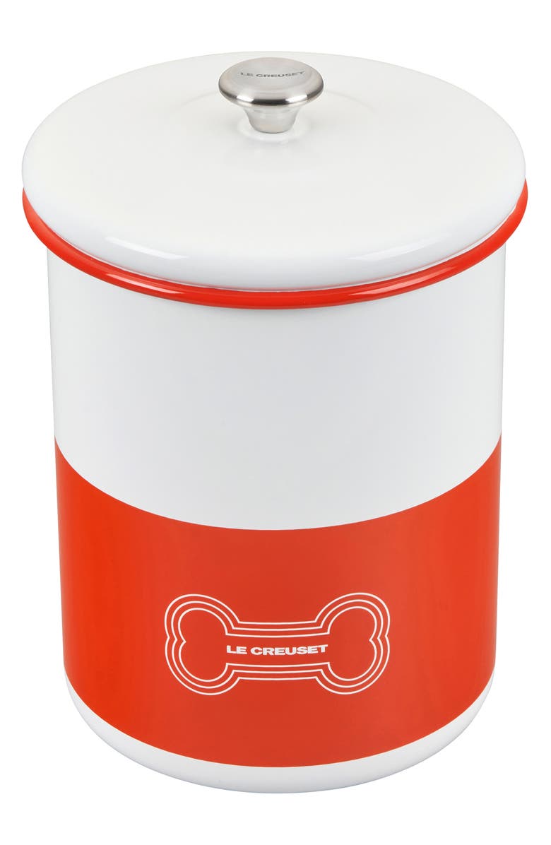 Le Creuset Dog Treat Jar, Alternate, color, Orange